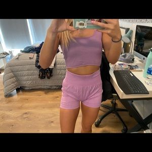 Pink seamless shorts!